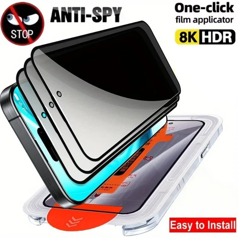 

5PCS Dust Free Easy Install Privacy Screen Protector For Poco X5 X6 Neo X7 X8 Pro Max X3 X4 GT Anti-Spy Peep Tempered Glass Film