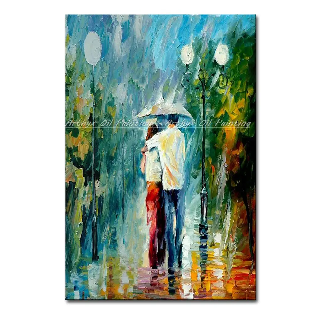 Aerhyx Modern Wall Picture,Handmade Landscape Home Decorative Art Picture,Palette Knife Oil Painting On Canvas,Room Decor Poster