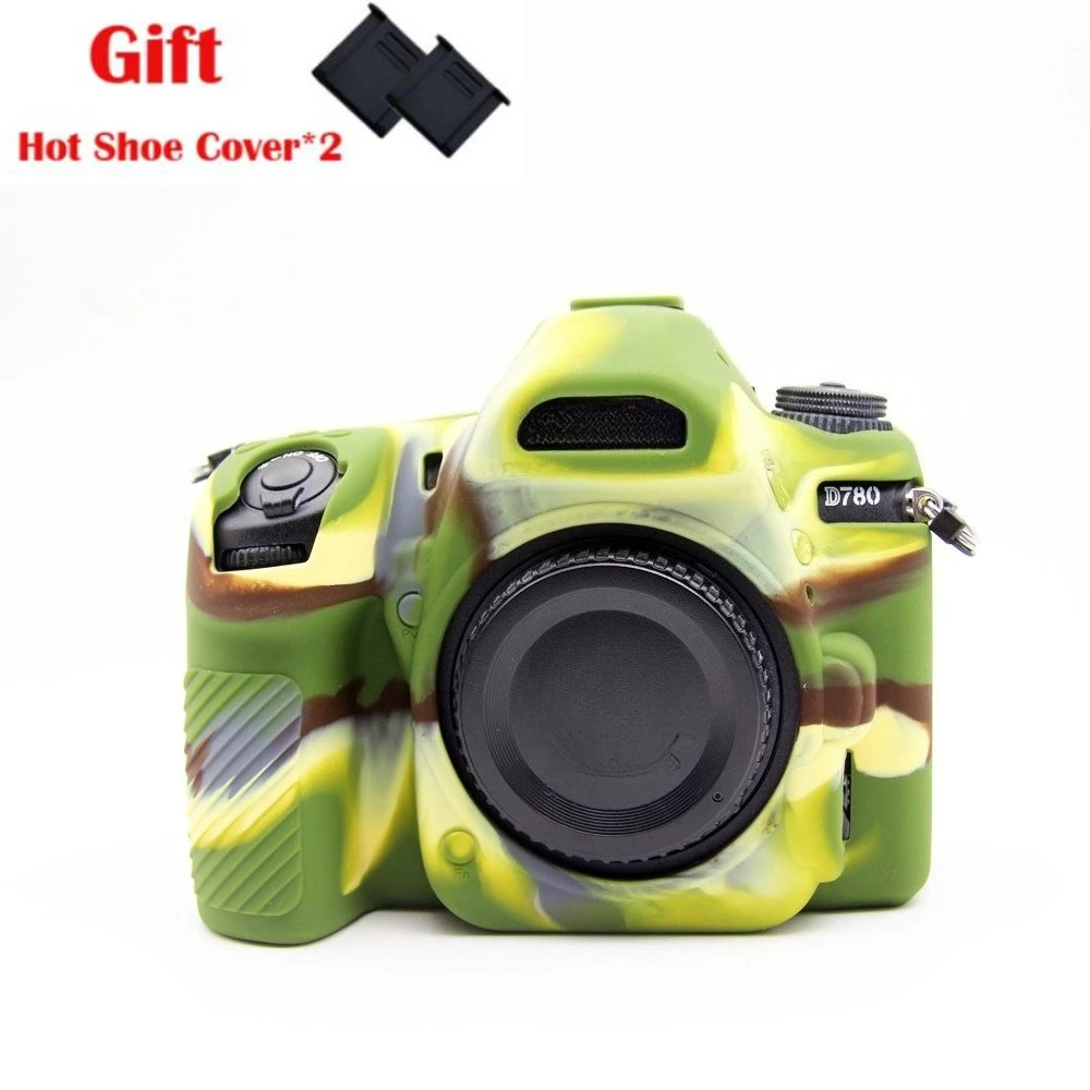 حافظة حماية من السيليكون لكاميرا Nikon D780، حقيبة كاميرا، حقيبة بطانة، مضادة للخبط + غطاء الحذاء الساخن
