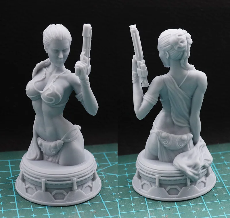 60mm resina modelo kits fêmea soldado busto figura escultura unpaint nenhuma cor RW-488