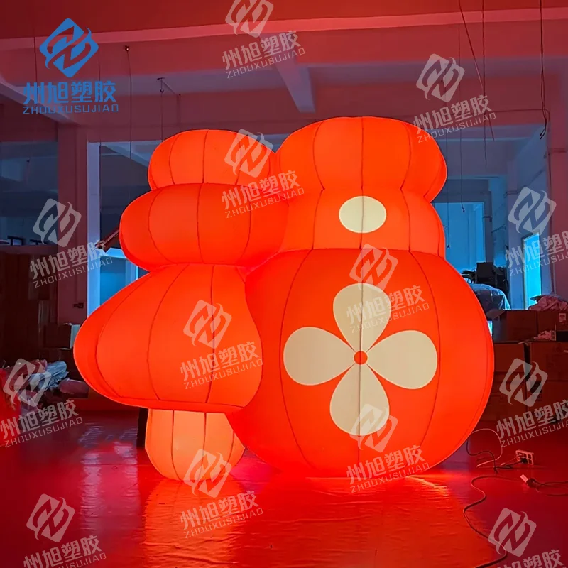 

Зарубежный китайский новогодний надувной фонарь, китайские слова, украшение, фестиваль, уличный реквизит