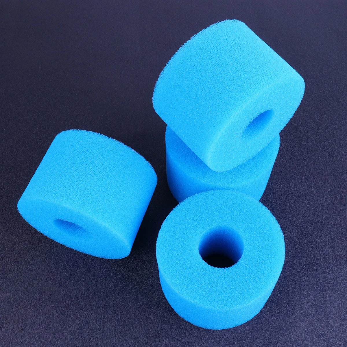 4pcs Filter Sponge Column Swimming Pool Filter Sponge Column Blue Sponge Column (Size 1) pre-filter sponge