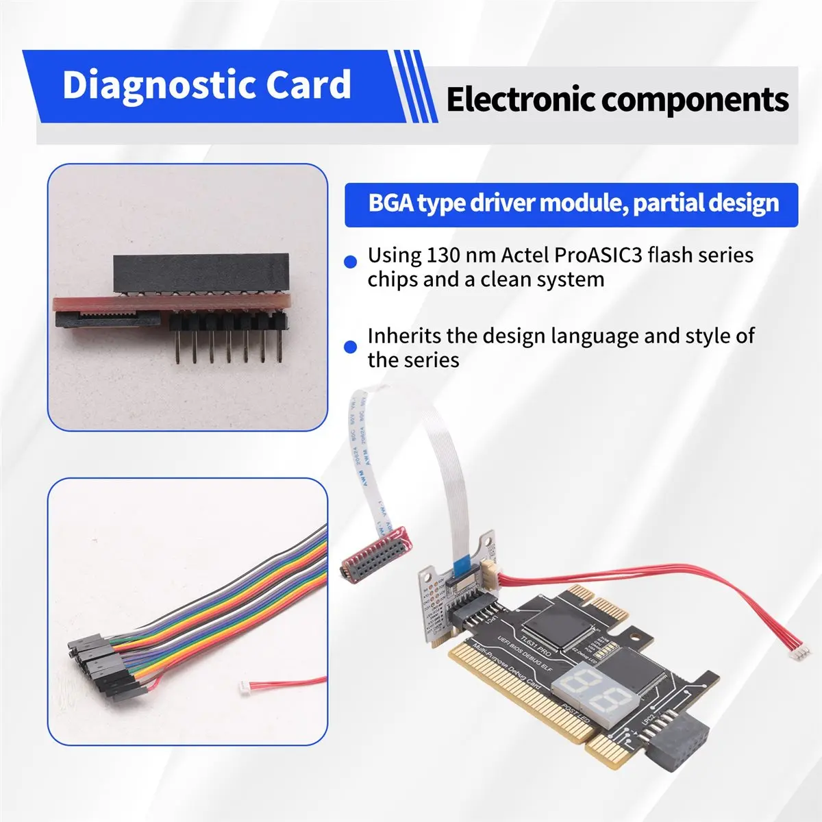 TL631 Pro Diagnostic Card+Expansion Card Diagnostic Card PCI-E Motherboard Multifunction Laptop Diag