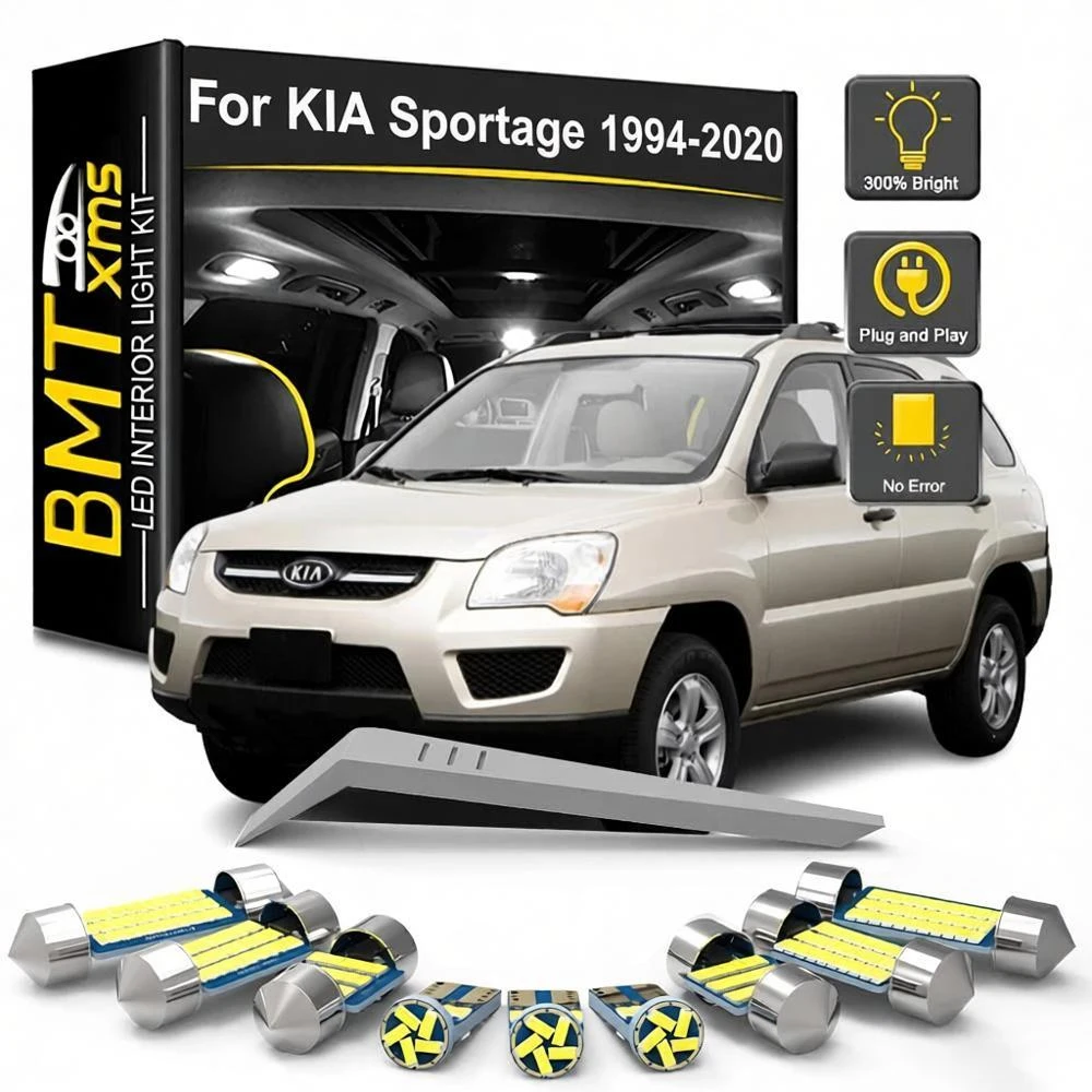 

Светодиодные лампы BMTxms для салона автомобиля, светодиодные лампы Canbus для KIA KR Sportage QL SL JE KM NB 1994-2012 2013 2014 2015 2016 2017 2018 2019 2020