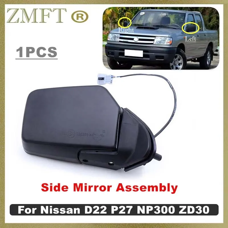 1 Uds espejo lateral Exterior Mannual para Nissan Navara NP300 Frontier D22 P27 Pickup 2011 2012 2013