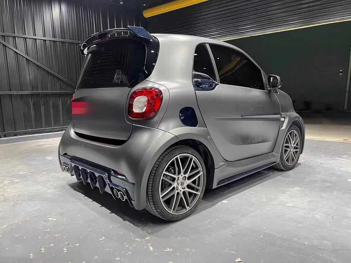 For SMART MSY-Style Carbon Fiber Body Kit New Widebody Front Lip Diffuser Spoiler Upgrades Car Bumpers