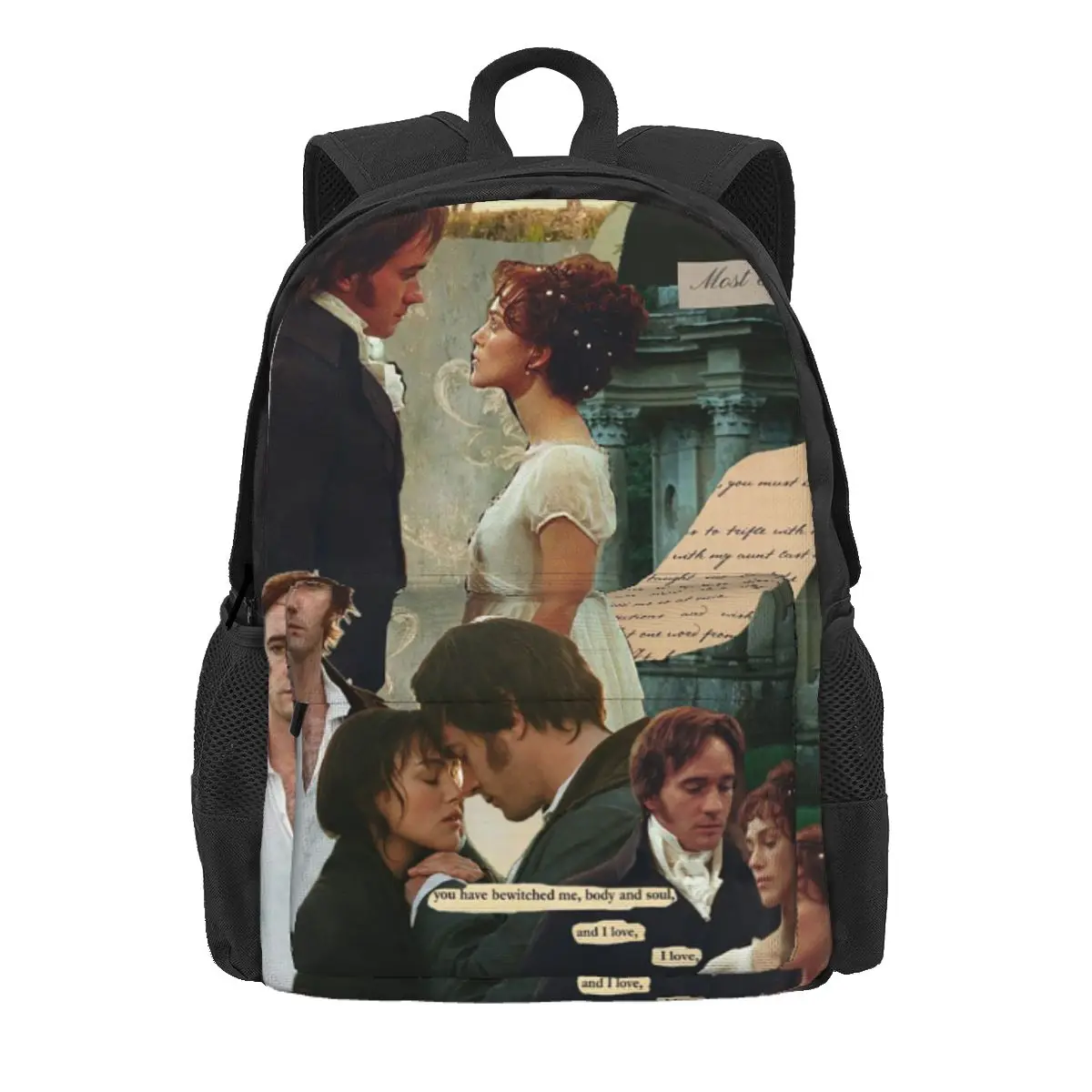 

90s Fitzwilliam Darcy Pride And Prejudice Backpack Daypack Large Capacity Kids BookBag School Bag Shoulder Bags for Men Women