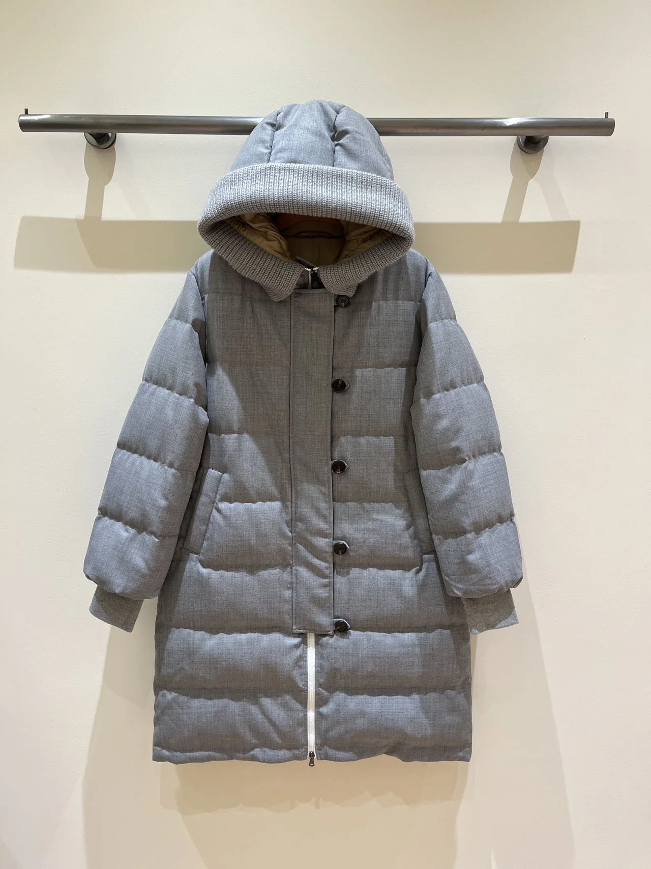2026 Winter New High-Quality Fashionable Casual Goose Down Jacket For Women, Long Solid Color