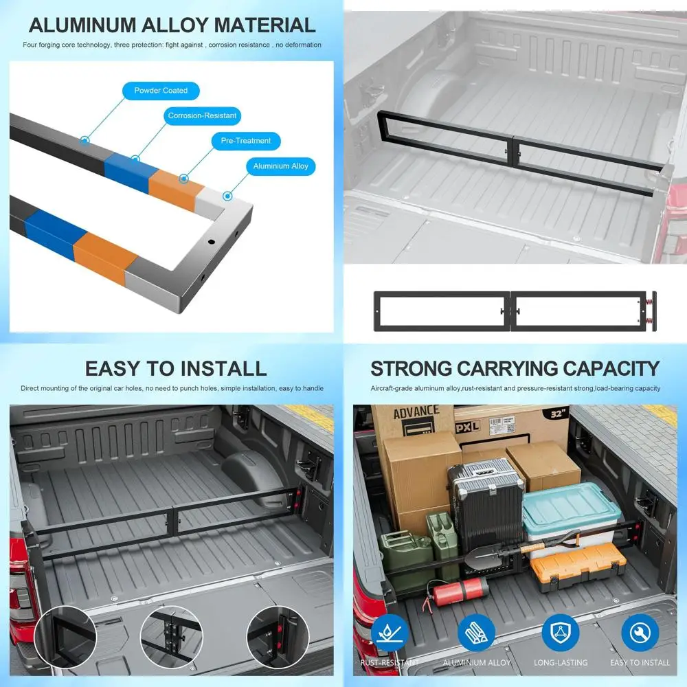 

Разделитель кровати грузовика, совместимый с 2024-2026 Ford F150 Cargo Manager Molle Panel, органайзер для кровати грузовика, замена для 2024-2026 Fo