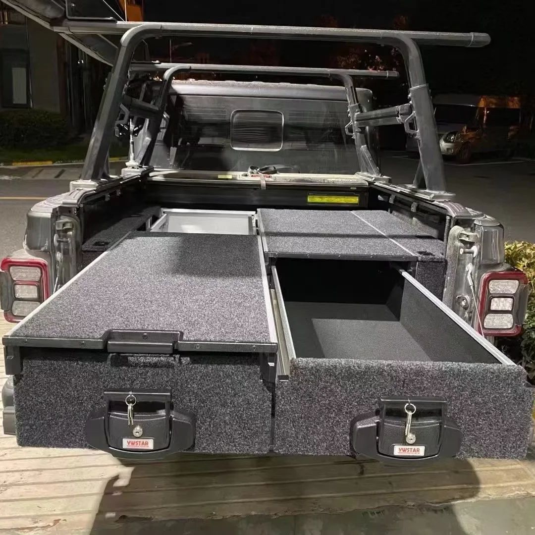 

2025 Jeep Gladiator 4x4 Offroad 2 ползунки для холодильника, автоматический задний багажник, система хранения грузов с двойным ящиком и универсальным комплектом крыльев