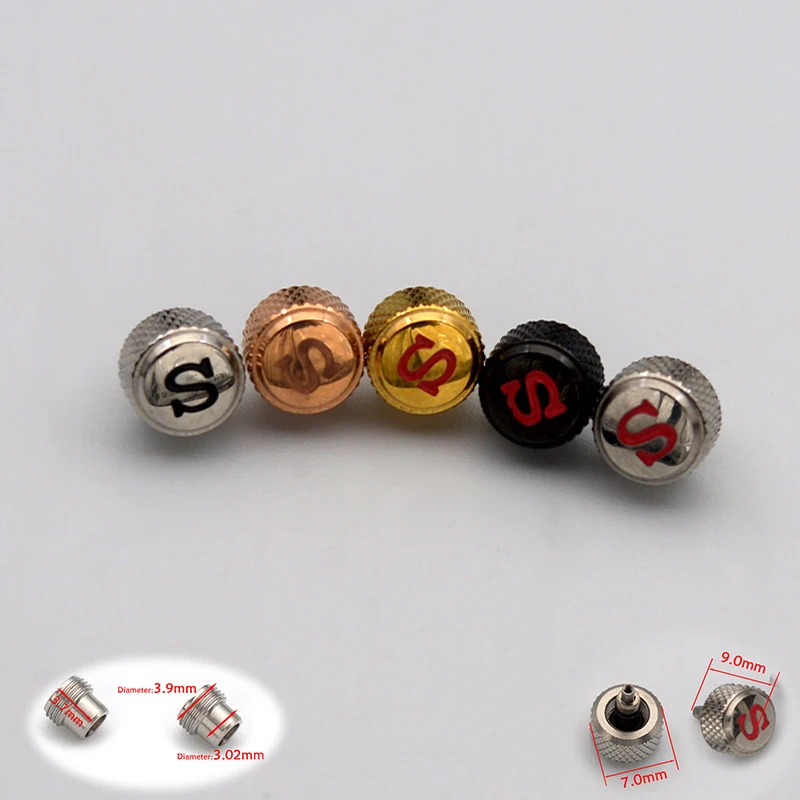 مشاهدة التاج المسمار "S" الشعار مع أنبوب صالح SKX007 SKX009 SRPD الملك الساموراي PROSPEX SNR025 ساعة إصلاح أجزاء