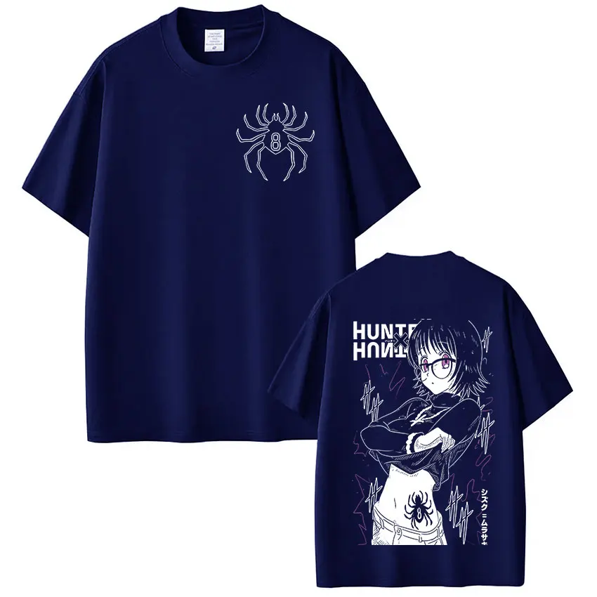 Anime Hunter X Hunter Spider Phantom Troupe Shizuku T-Shirt für Männer und Frauen, Modische Harajuku-Mode, Übergroße Lässige Baumwoll-T-Shirts – Detail 7
