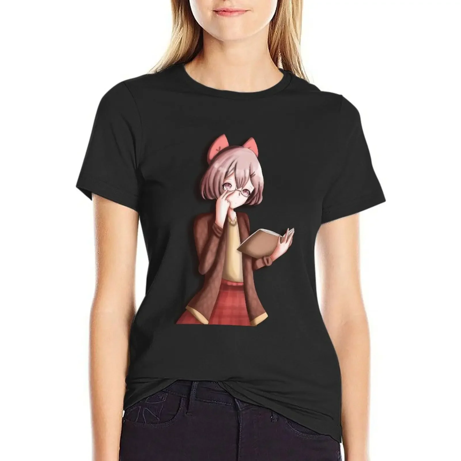 Scholarly Student T-Shirt summer tops Female clothing t shirts for Womens