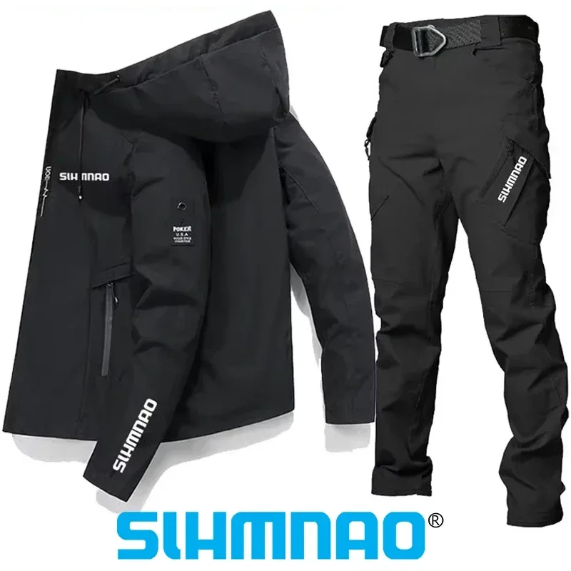 Fishing Suit Set, Jacket, Tactical Pants, High-quality Spring and Autumn Sun Protection Season Outdoor Sports Fishing Suit