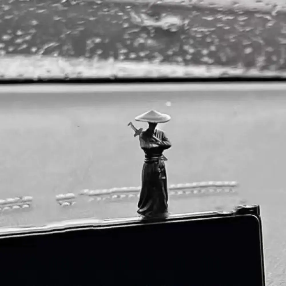 Gift Cartoon Design Mini Swordsman Figure Miniature Decorative Car Ornaments Ancient Style Ornament Car Interior