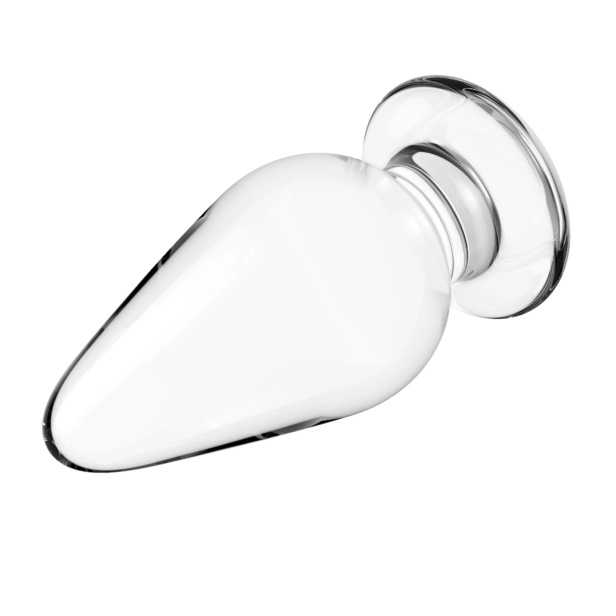 Glas Anal Plugs Perlen Kristall Buttplug mit flacher Basis g Punkt Dildo Erwachsenen Produkte Erotik Waren Sexspielzeug für Frauen Männer Erwachsene 18