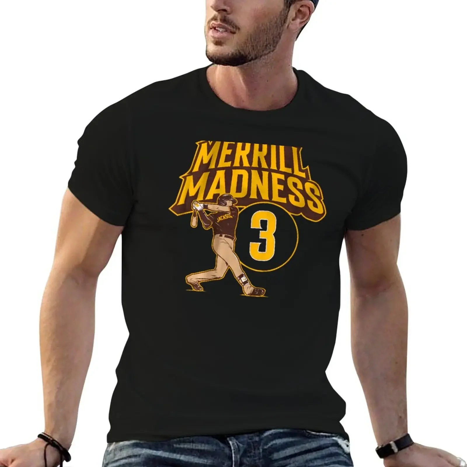 

Jackson Merrill Merrill Madness T-Shirt Luxury man anime cheap stuff mens t shirt