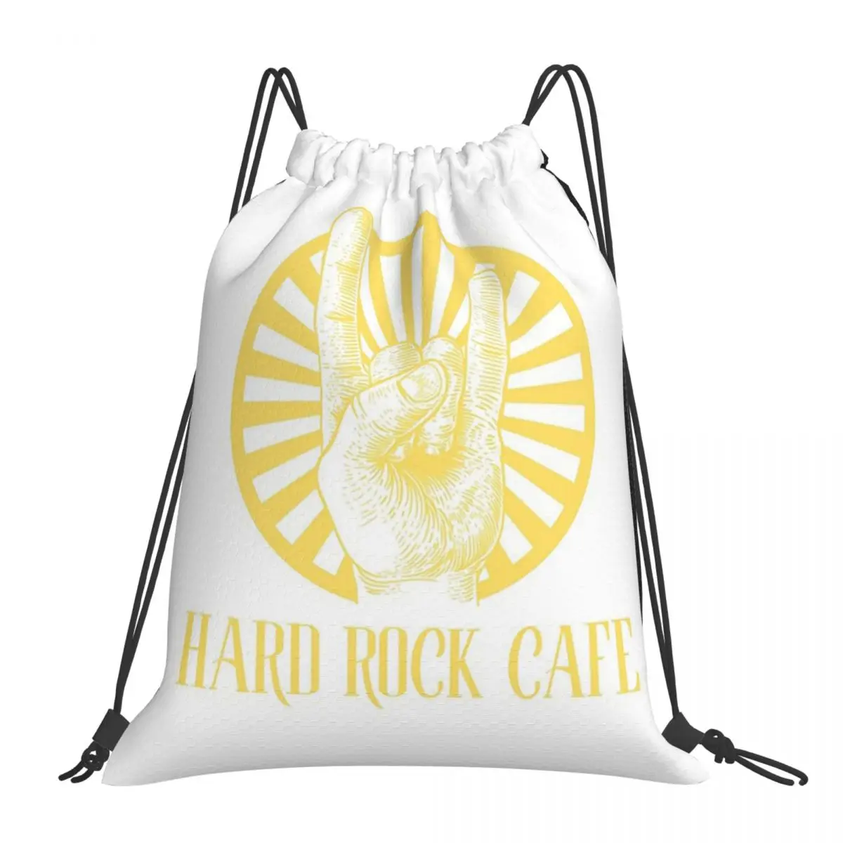 

Рюкзаки для кафе Hard Rock, Модные Портативные Сумки на шнурке, сумка с карманами на шнурке для обуви, сумка для книг для путешествий, студентов