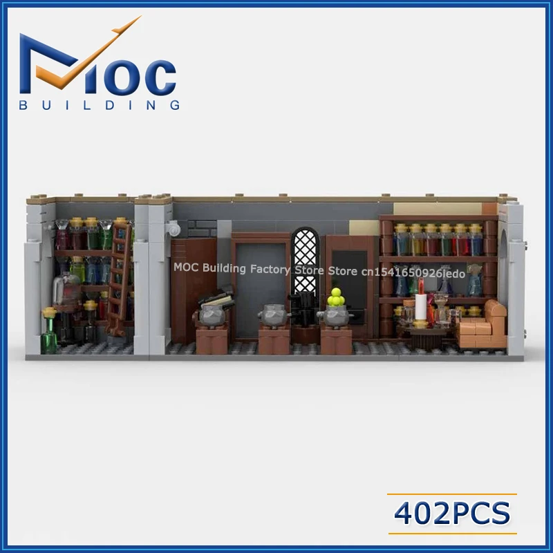 MOC Building Blocks Serie di film classici Pozioni Classe Scena modulare Modello Fai da te Assemblare Mattoni Collezione di giocattoli creativi Regalo di Natale