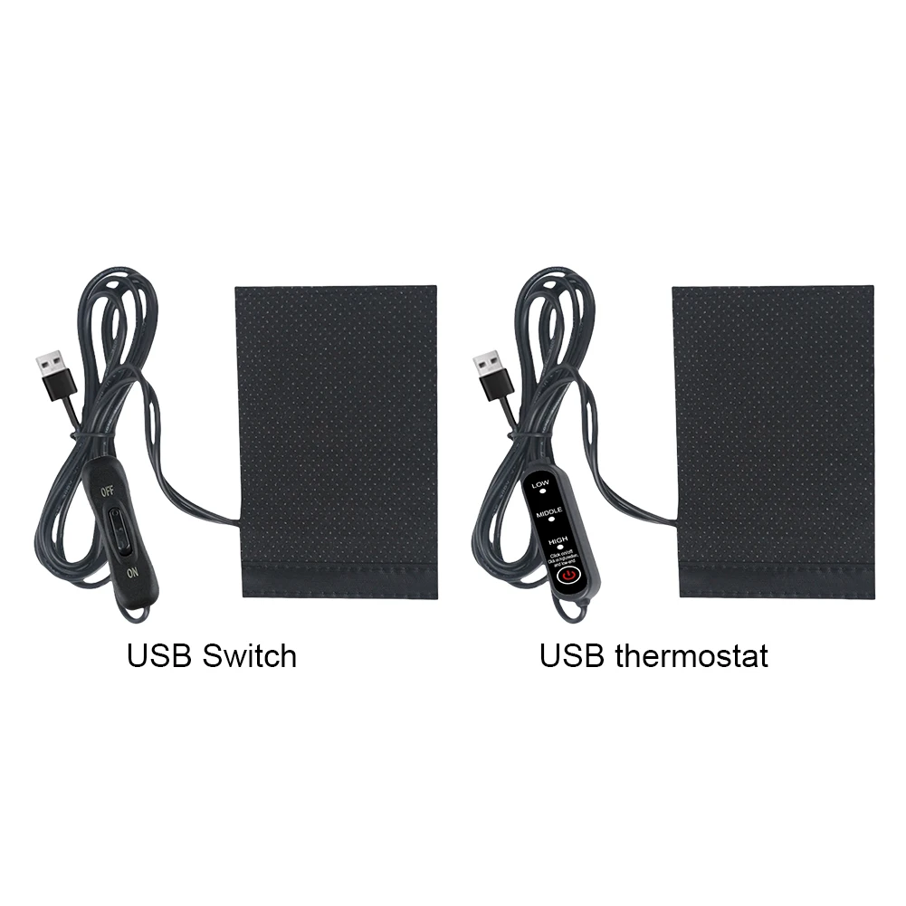 12V USB Motorcycle Heated Handgrips Anti Slip Electric Heated Grip Cover Electric Heated Handle Cover Motorcycle Accessories