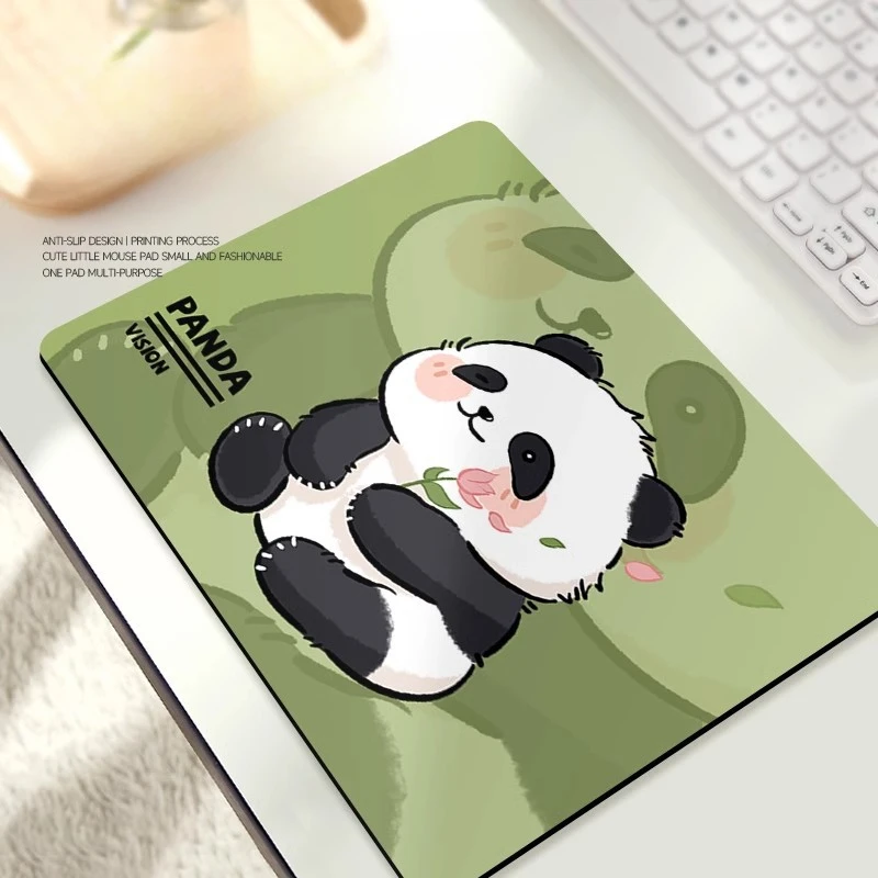 

Kawaii Panda Mouse Pad Natural Rubber PC Computer Gaming Boys Girls Cute Mousepad Convenient Soft Office Keyboard Desktop Mat