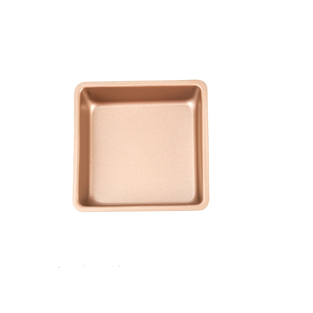 2PCS 4 Inch Carbon Steel Baking Pans DIY Square Cake Moulds Premium Non-Stick Bakeware Set Kitchen Tools Baking Mold