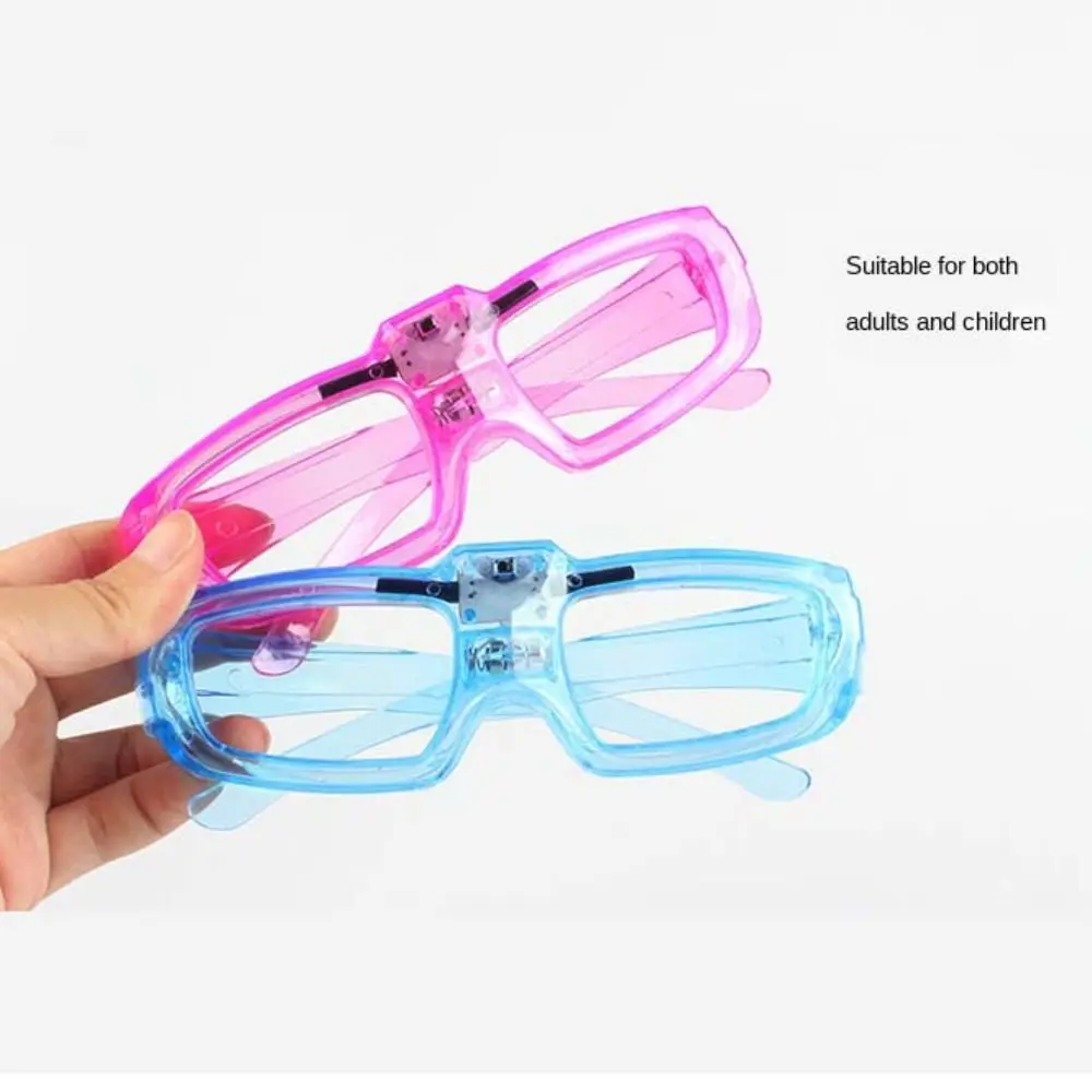 Glow in The Dark LED Glasses Party Sunglasses Luminous Glasses Glow Sticks Glasses Flashing Glasses Shutter Shades Glasses