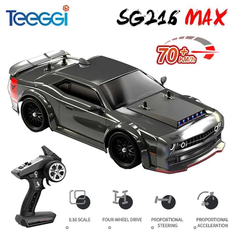 Teeggi SG216 MAX/PRO 1:16 High Speed Racing Rc Car 4WD 70KM/H Brushless motor Remote Control Drift Racing Cars Toys For Kid Gift