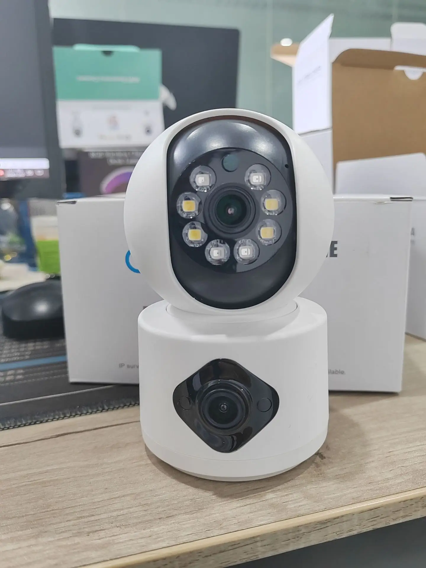 YI Lot APP 4MP Dual Lens Full Color  Wireless PTZ IP Dome Camera AI Humanoid Detection Intercom Baby Monitor