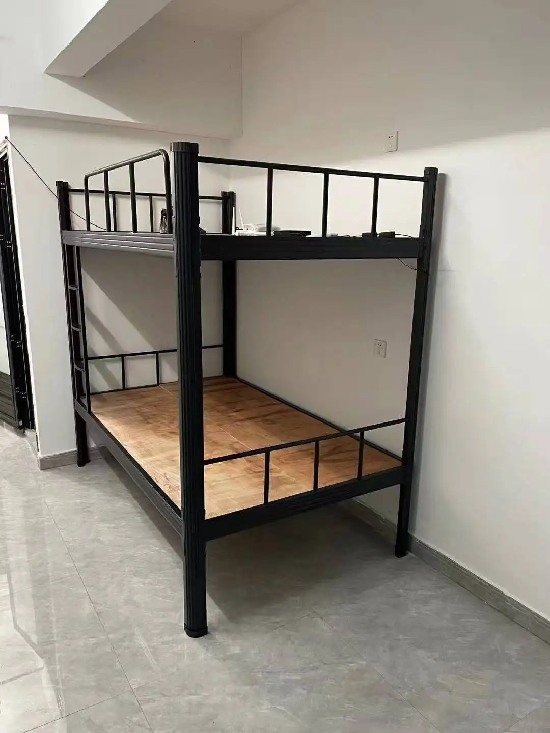 dl-Modern Metal Bunk Beds for Adults Efficient Use for Student Apartments Rent & Bedroom in School & Hospital School Furniture#