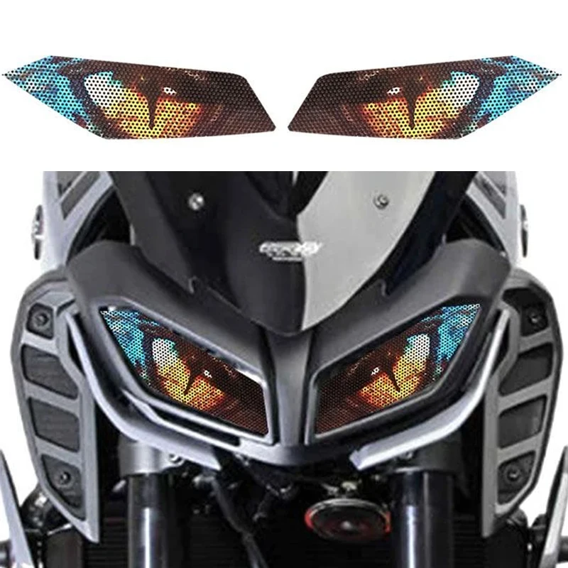 For Yamaha MT-09 2017 years Motorcycle Headlight Sticker Decal Front Fairing Headlamp Eye Guard Sticker Motorcycle