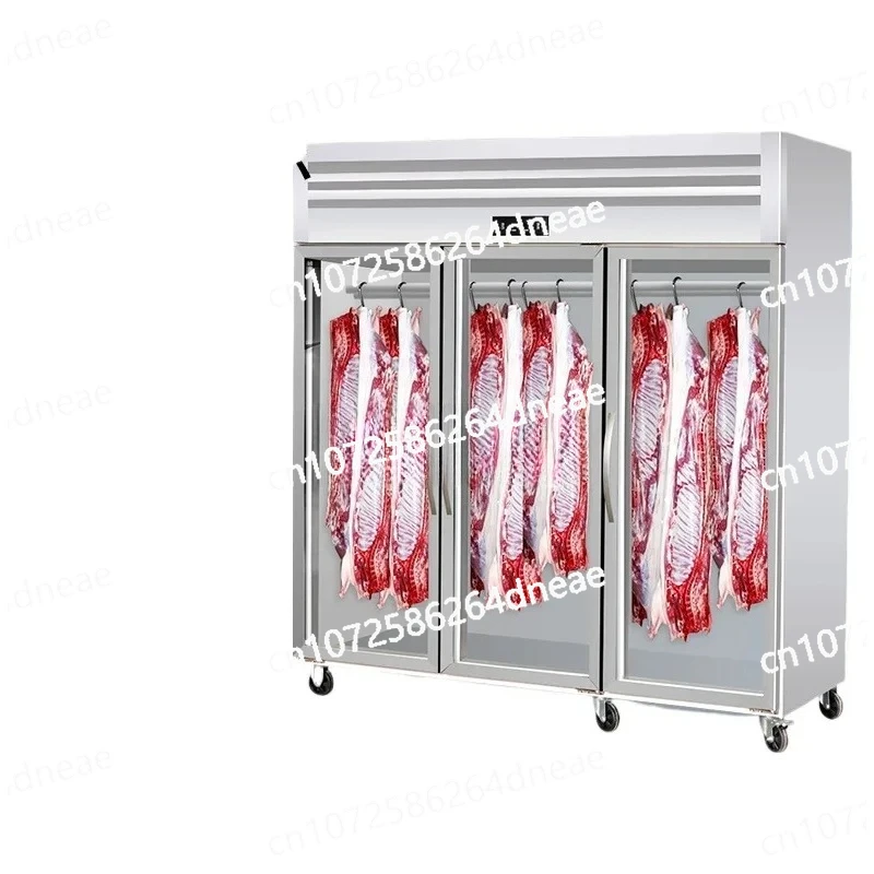 

commercial vertical beef and mutton refrigerated display cabinet single and double doors fresh meat acid discharge freezer