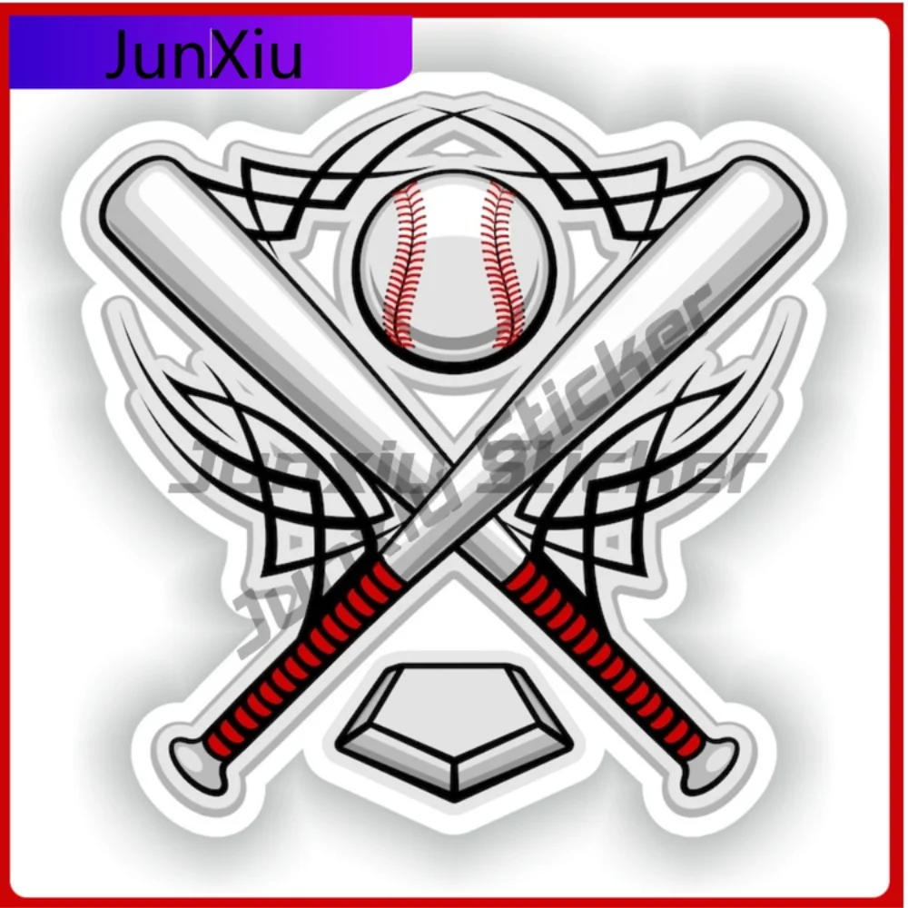 

Baseball Sticker Sports Enthusiast Vinyl Decals Custom Decal Motorcycle Bumper Moto Suv Stickers Camping Car Decoration Accessor