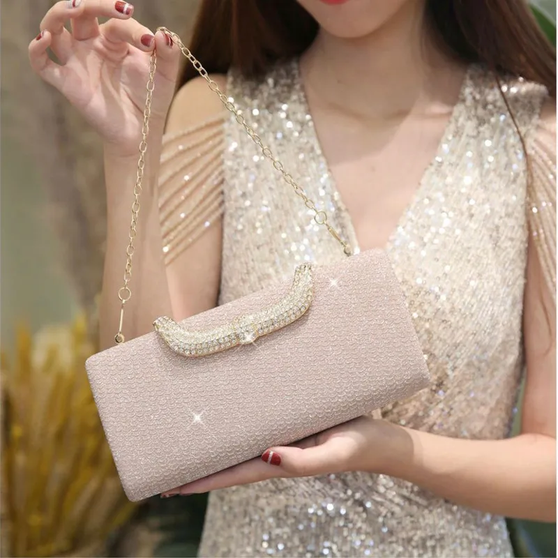 

2025 Luxury Women Fish Patterns Diamond Evening Clutch Trendy Square Bag High-end Wedding Party Handbag Banquet Shoulder Bag