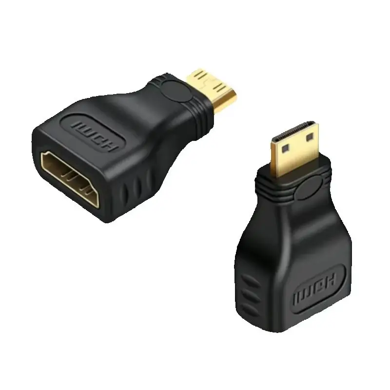 Mini HDMI High-Definition Conversion Adapter - Large to Small HDMI to HDMI Male to Female High-Definition Adapter