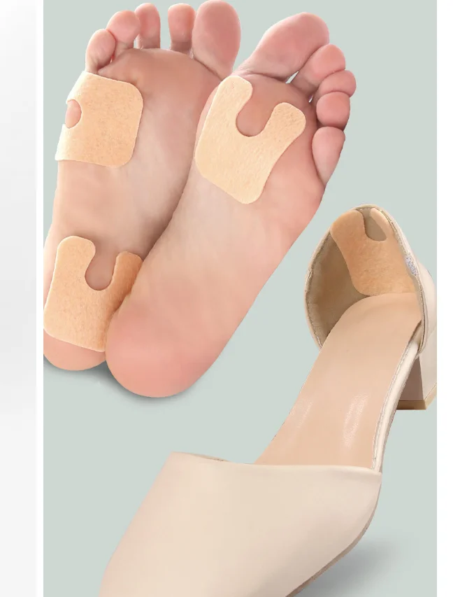 1/5/10Sheets U-Shaped Felt Callus Pads Metatarsal Foot Pads Insert Pads Of Foot Cushion, Non-Slip Met Foot Pads For Men and Wome 4