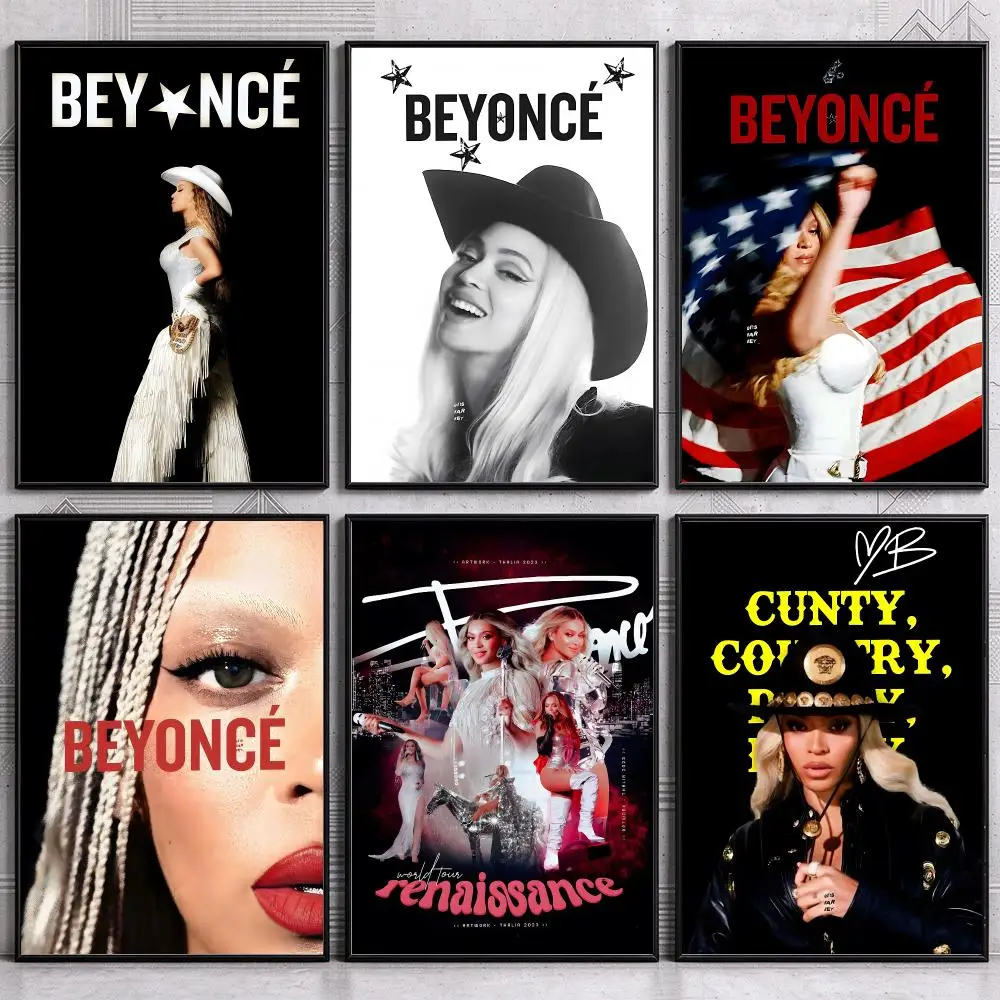Collector Live Artist Music Vocalist Poster Stage Beyonce Poster Modern Wall Art Bedroom Living Room Print Unframed