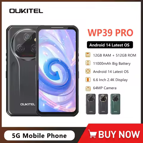 Oukitel WP39 Pro 5G Rugged Smartphone 12GB Memory...