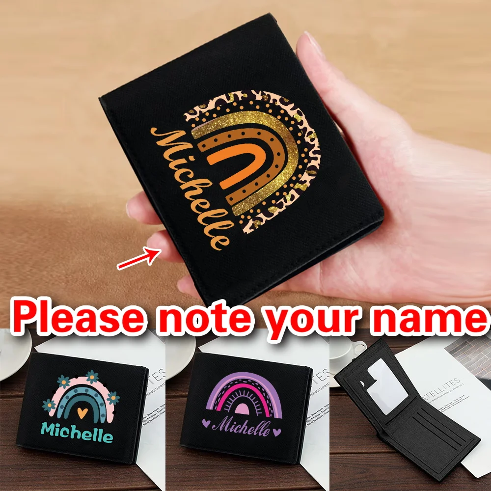

Personalized Customized Unisex Coin Purse Multi-card Slot Large-capacity Wallet Accessories Credit ID Folder
