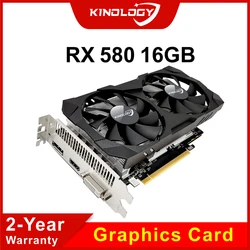 Kinology AMD RX 580 8G 16GB 2048SP Gaming Graphics Card GDDR5 256Bit PCI Express 3.0 ×16  Radeon GPU RX580 Series placa de video