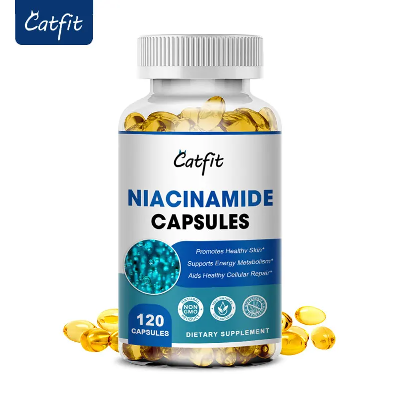 Catfit Vitamin B3 Nicotinamide Capsule Skin Cell Repair Healthy Tonic for Skin for Skin Improvement