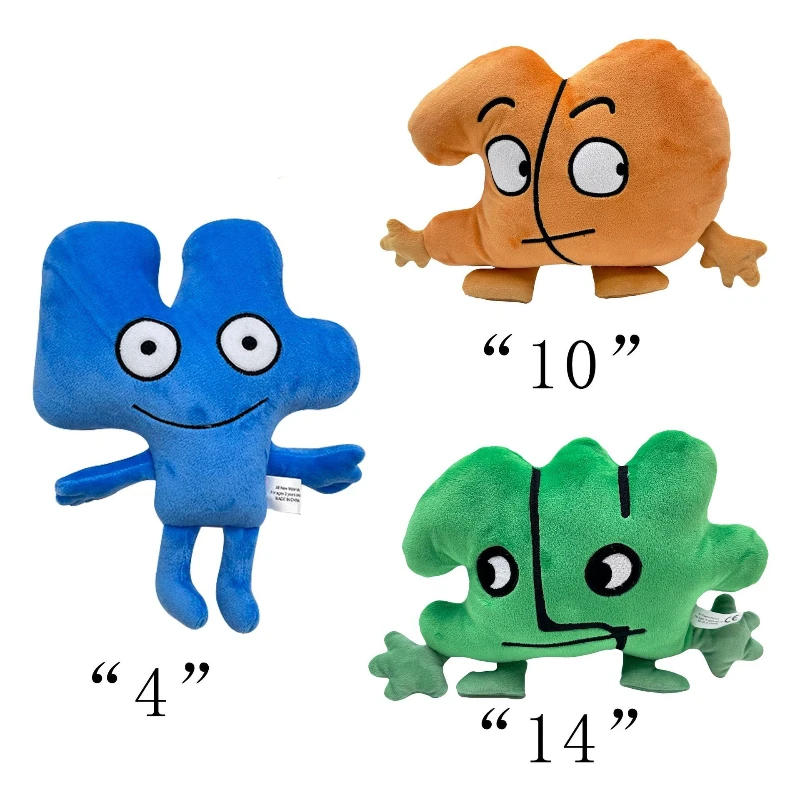 Cojín de felpa de dibujos animados creativo para niños, juego de juguetes de peluche con números adorables, Material respetuoso con la piel para el aprendizaje temprano de la numeración