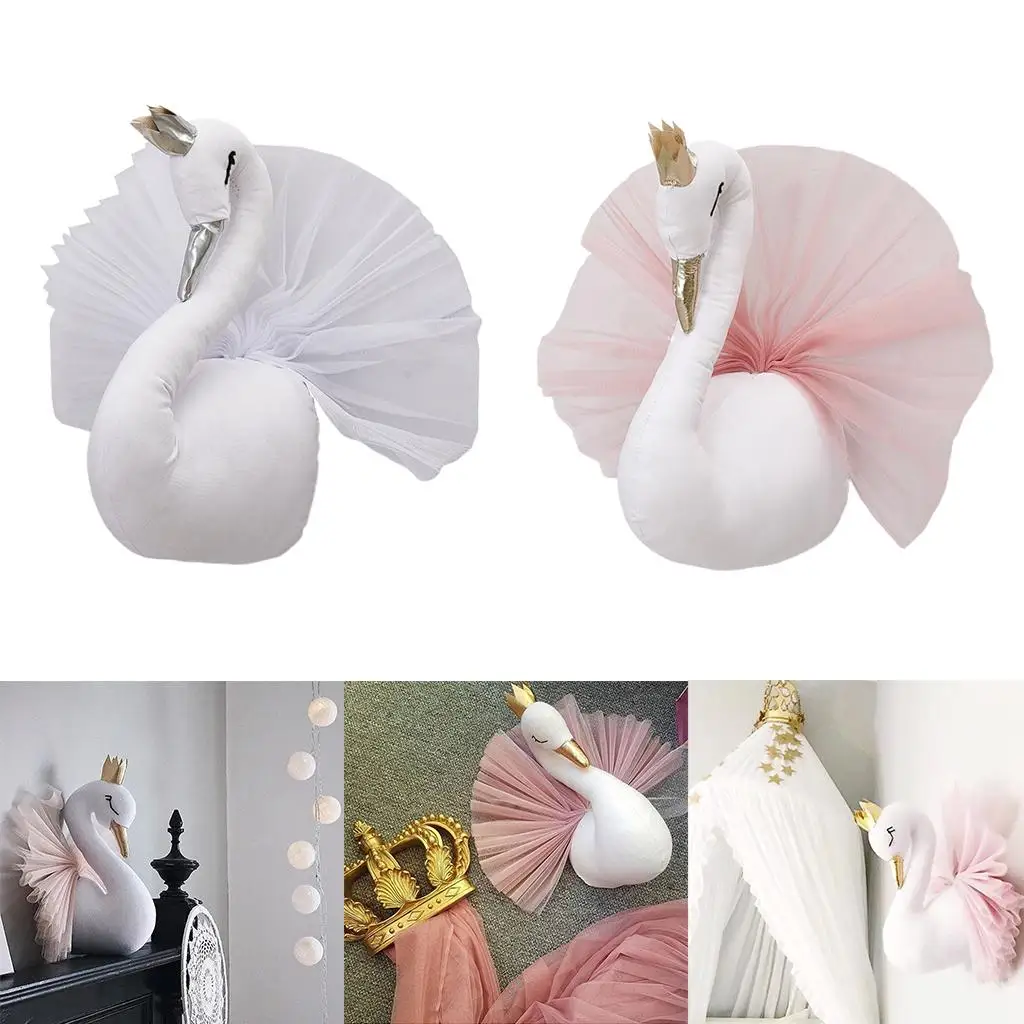 قلادة ملونة للتعليق على الحائط على شكل بجعة للتصوير الفوتوغرافي لتزيين المنزل