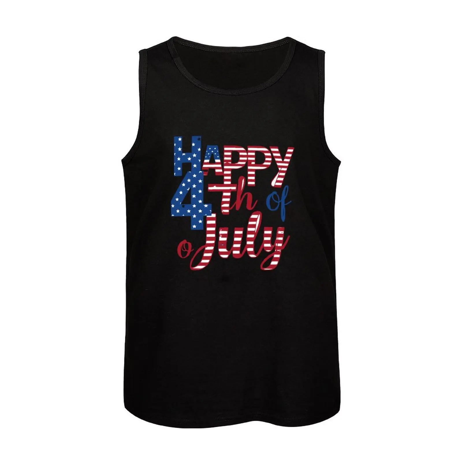 happy 4th Of July Tank Top sleeveless shirt man vest for men gym accessories man Man clothes for gym