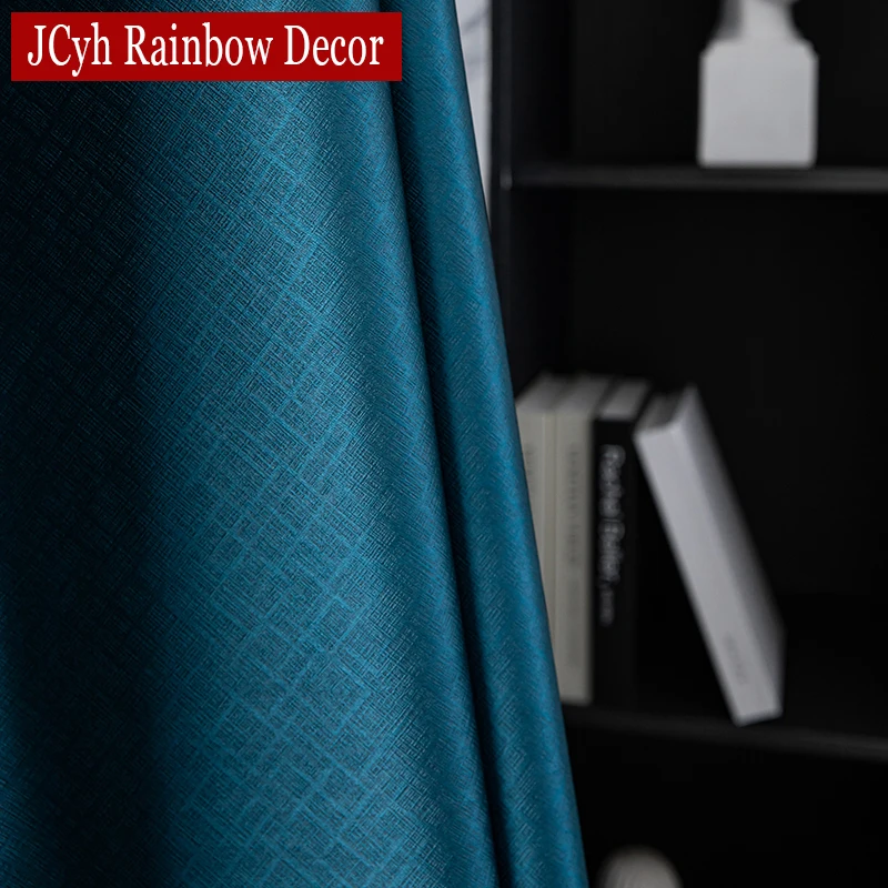 Modern 100% Blackout Curtains for Bedroom Window Long Curtain for Living Room Luxury Thermal Insulated Blinds Drapes Full Shade