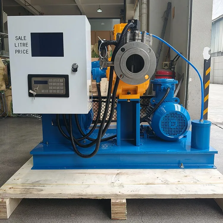 Diesel Discharge Pump With Flow Meter And Preset Controller Fuel Transfer Pump System For Tanker Truck