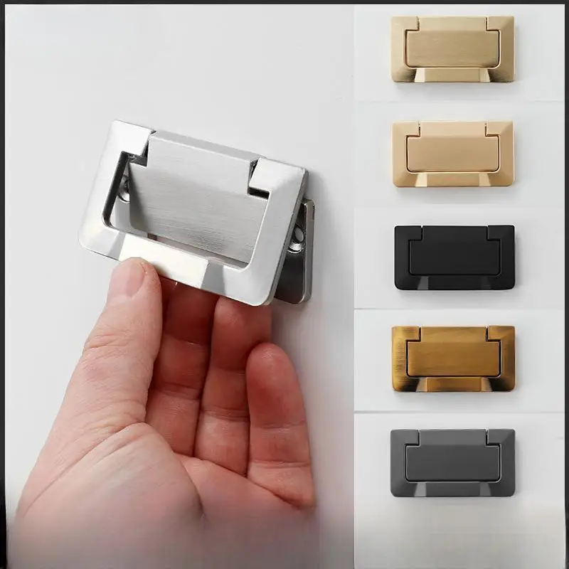 Non Perforated Invisible Cabinet Door Handle Modern Simplicity Drawer Hidden Handle,Wardrobe Bedside Table Flat Concealed Handle