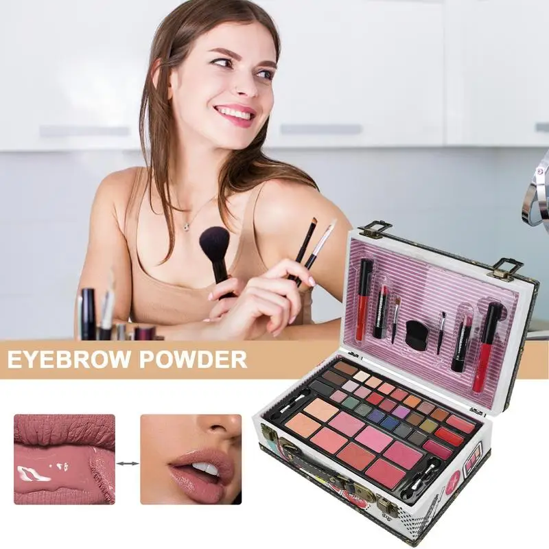 Make-Up Kits Voor Tieners Meisjes Langdurige Volledige Make-Up Kit Cosmetica Set Voor Beginners Vrouwen Make-Up Palet Vakantie Verjaardag