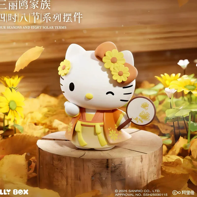 

Authentic Sanrio Four Seasons Eight Festivals Series Blind Box Toy Ornaments Anime My Melody Kuromi Pochacco Blind Box Kids Gift