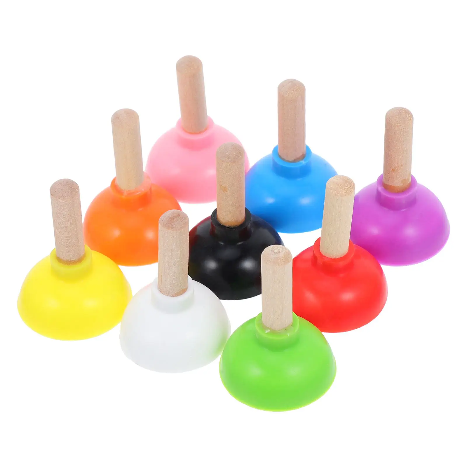 

Набор из 9 миниатюрных реалистичных плунжеров для фокусов, портативный инструмент для магов, аксессуары для сценических шоу и розыгрышей